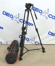Manfrotto 546B Aluminum Video Tripod With 501HDV Video Head And Bag