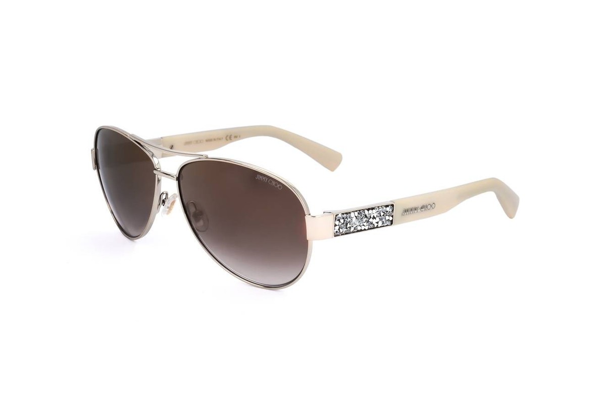 JIMMY CHOO アヒエタ フレム サンクラス BABAS 9D4 Jimmy Choo BABA/S 9D4 LIGHT GOLD CREAM 59/13/135 Women's