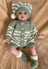 *NEW* Hand Knitted Romper Set For 22” Reborn Doll