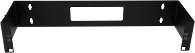 StarTech 2U 19in Hinged Wallmount Bracket for Patch Panels - Black