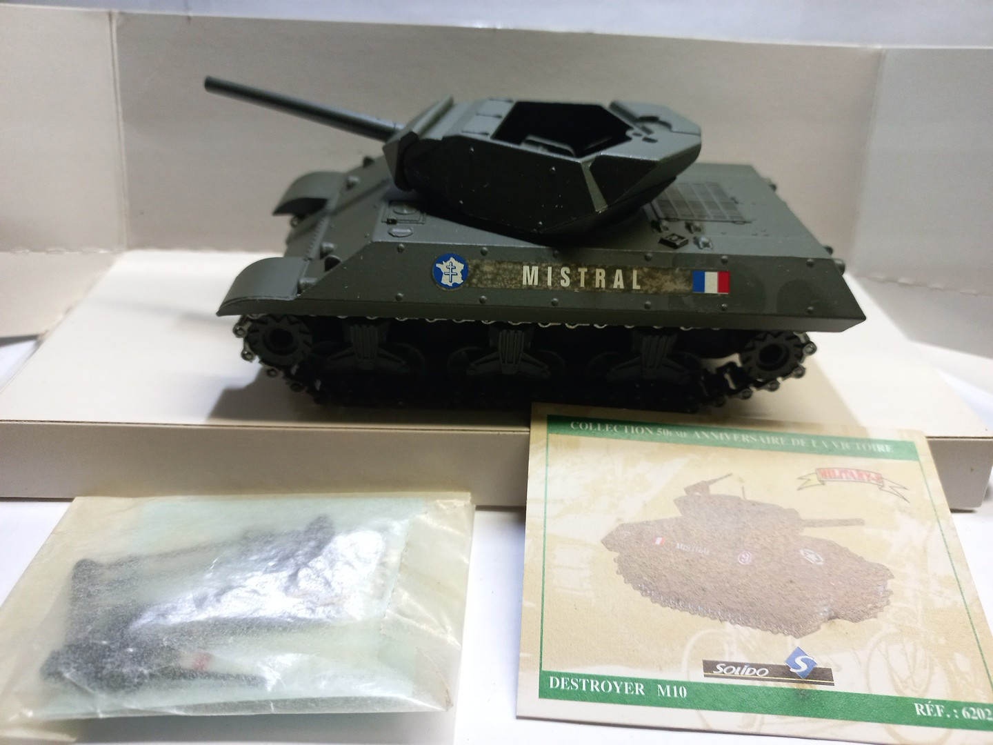 Char TD M10 Mistral miniature Solido 1/50 pour diorama historique WW2
