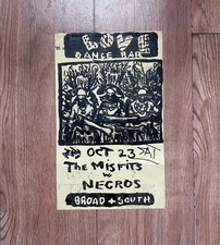 Misfits Rare Punk Flyer Glenn Danzig Necros Black Flag 8.5 X 14