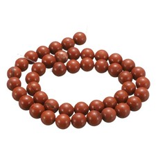 50pcs Red Gemstone Natural Stone Beads 8mm Round Loose Bead