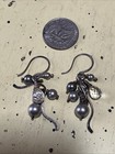Sterling Silver Swarovski Pearl Cluster Earrings With Facetted Crystal — photo 7