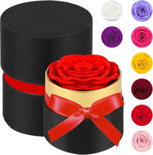 Mini Preserved Red Rose Box - Forever Flowers Gift for Her, Valentine, Anniversa