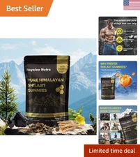 Himalayan Shilajit Gummies with Ashwagandha & Gokshura | 85+ Trace Minerals & Fu
