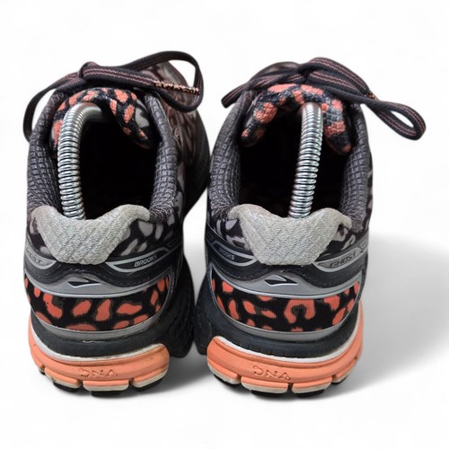 Brooks Ghost 8 Leopard Womens Shoes Grey/Cream/Peach Size 8.5 US, 6.5 UK, 40 EU - Foto 5 di 10