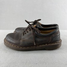 Vintage Dr. Martens Shoes Womens 6 Brown Leather Lace Up Chunky Sneakers England