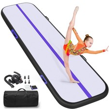 Tumble Track Mat, 13ft/10ft/16ft/20ft/6.6ft Inflatable Tumbling Track Mat for...