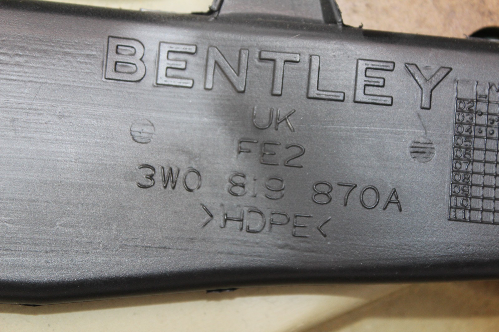 2003-2010 Bentley Continental GT Right Passenger Side Interior Door Panel Trim