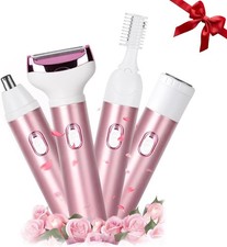 Wet  Dry Electric Razor for Women Body Razors 4-in-1 Facial Hair Remover...