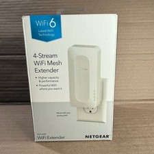 Netgear AX1800 Dual-Band Wi-Fi 6 Mesh Extender, White, NIB
