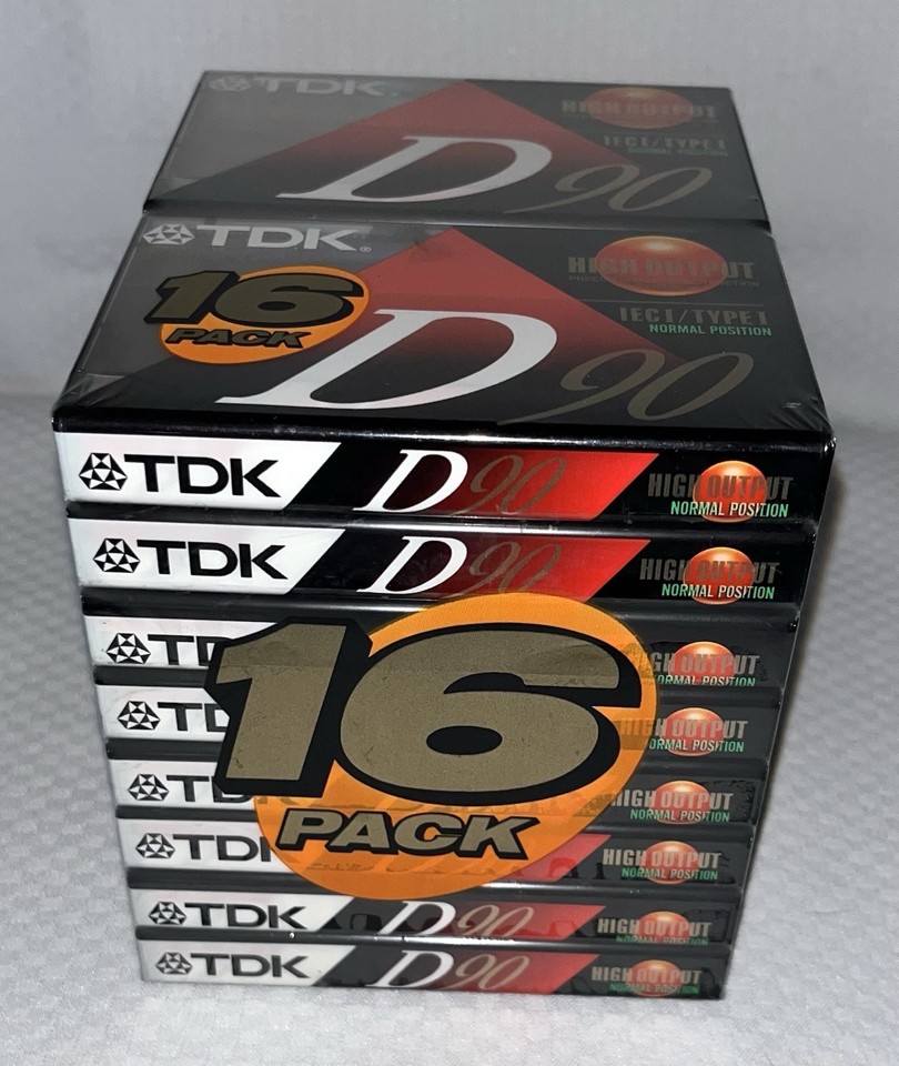 Lot of 16 TDK D90 Blank Audio Cassette Tapes (NEW)High Output IECI ...