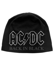 AC/DC Beanie Hat Cap Back In Black Classic Album Logo Official New jersey