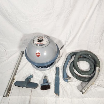Vintage HOOVER CONSTELLATION ball Canister Vacuum Cleaner Model 82 Blue