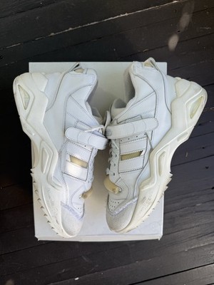 Maison Martin Margiela Retro Fit Mid Top Sneakers Chunky White Distressed - 44
