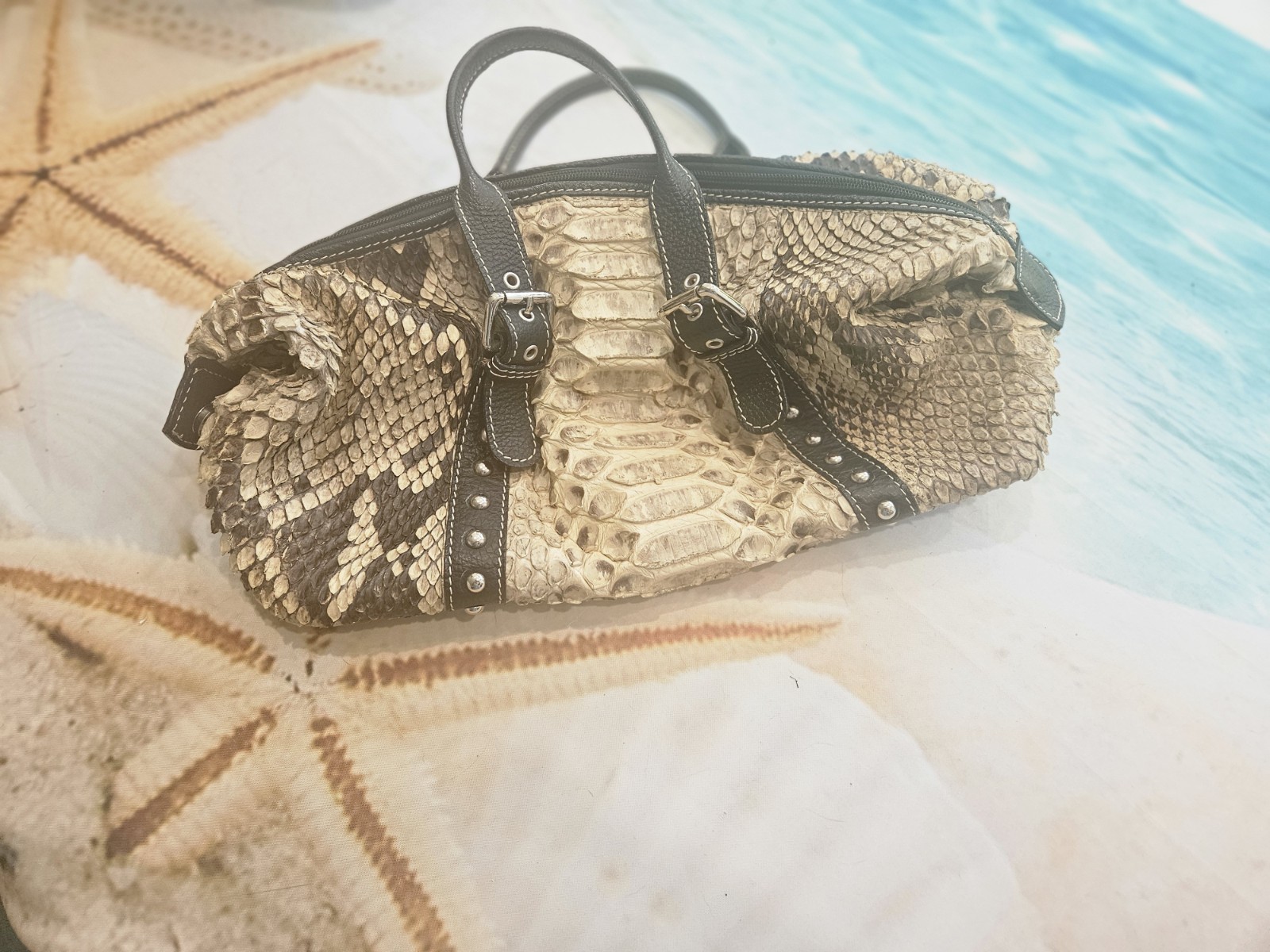 Genuine Italian Python  Hand Bag - image 1