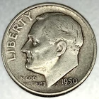 1950-S Roosevelt Dime Circulated Condition 90% Silver Better Date US Coin- 3474
