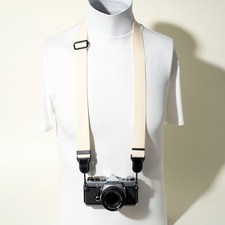 Handmade Off-White Cotton Adjustable Camera Strap Peak Design Anchors 48