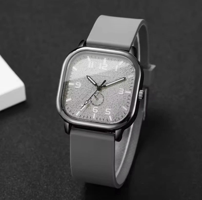 Silicone Quartz Wristwatches Stainless Steel Ladies Luxury Watches Women Watch - image 3 of 4