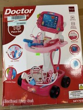 Play Doctor Kit for Kids - Pretend Medical Station Set with Carrying Case  Cart