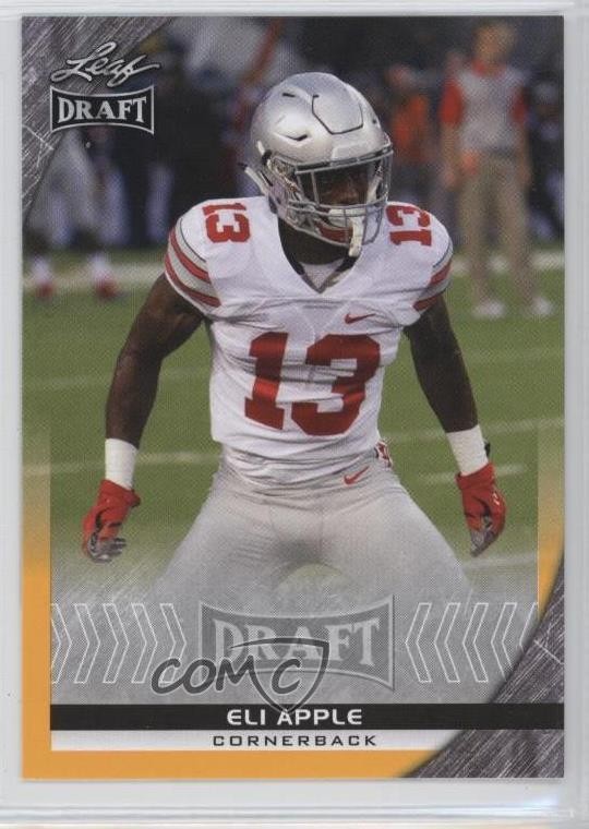 2016 Leaf Draft Gold Eli Apple #30 Rookie RC 1t6