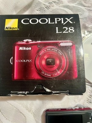 【美品】Nikon Coolpix L28 レッド ケース付き Nikon Coolpix L28 Red-Open box | eBay