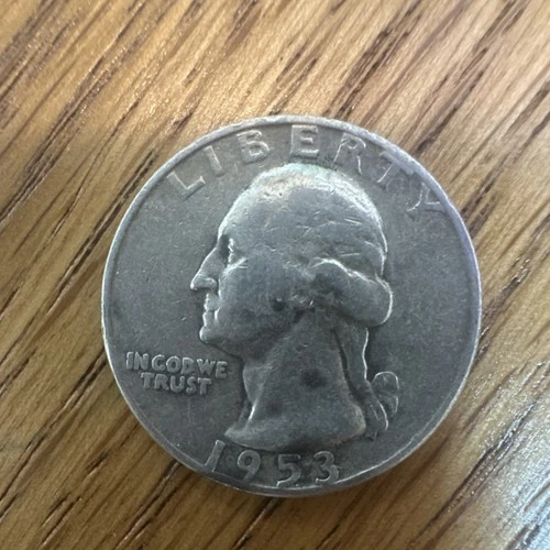 1953 Washington Quarter Silver 25C Philadelphia Mint Circulated US Coin