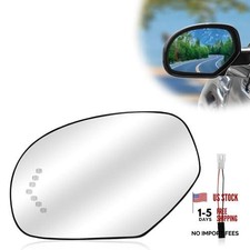 Driver Left Side Heated Mirror Glass with Signal Light - Driver Left Side