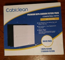 Cabiclean AP-1512HH HEPA and Carbon Filter for Coway Airmega AP-1512HH and 200M