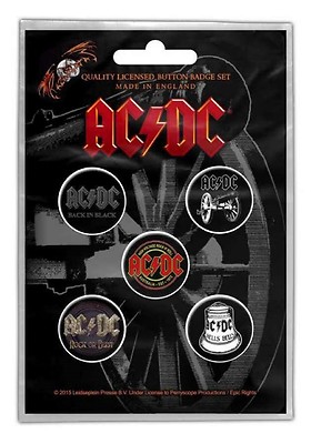 AC/DC - OFFICIAL BADGE SET BUTTON - SET For those about to rock