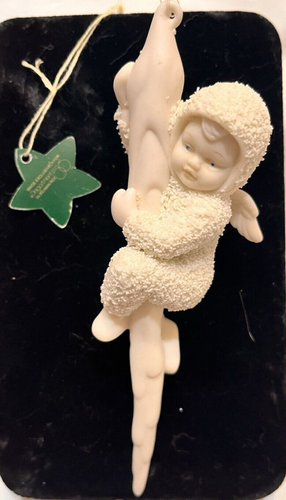 Department 56 Snowbabies Icicle Bisque Ornament #68470 "Wee This is Fun!" - Picture 4 of 7
