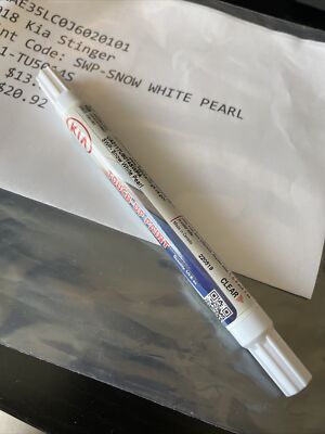 NEW OEM KIA Touch-Up Paint + Clear Coat "SNOW WHITE PEARL" Color Code ...