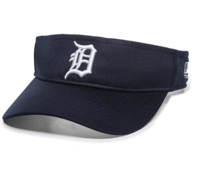 DETROIT TIGERS NAVY BLUE VISOR HAT MVP AUTHENTIC MLB BASEBALL TEAM NEW CAP