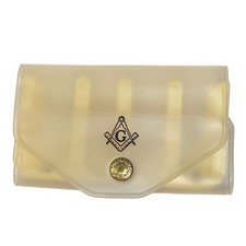 Vintage Plastic Koin Bank Pocket Coin Holder Souvenir Freemason Masonic G Mason