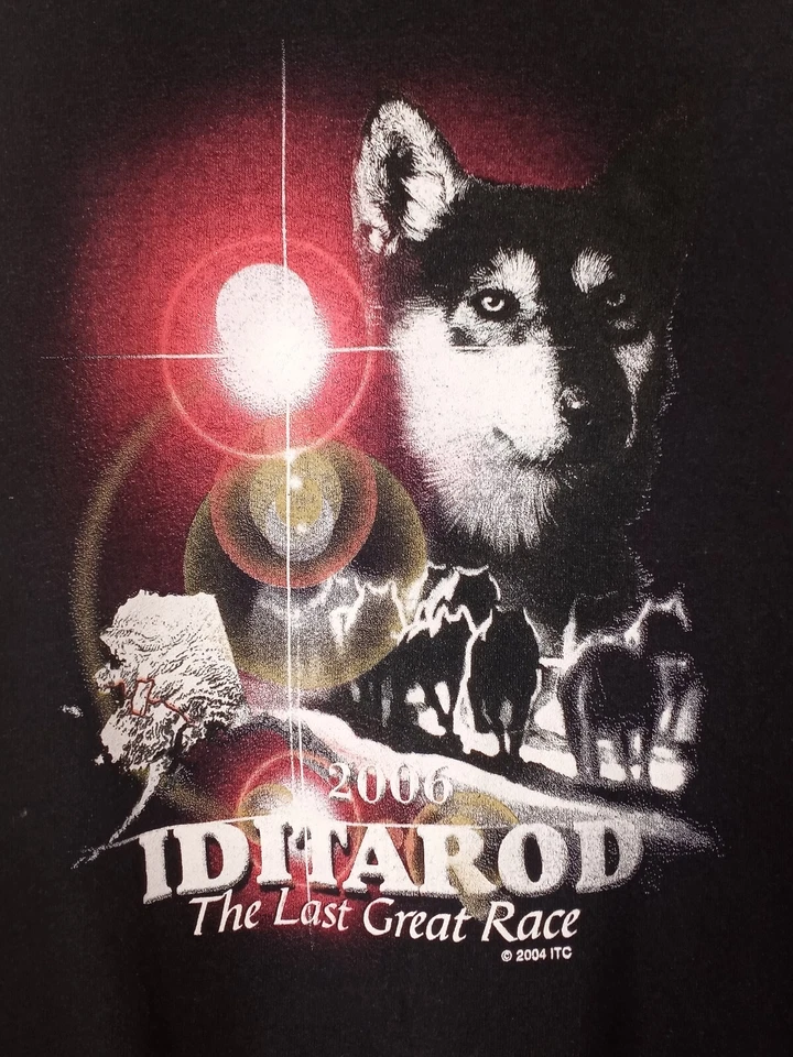 Sudadera negra Alaska Iditarod 2006 carrera de perros Alaska* Foto 2 de 4