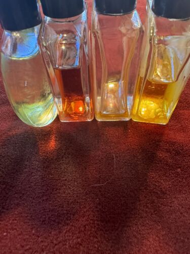 Mystery Oils Set of 4 Olfactory Corp Oils Used Faded Labels 1970's - Picture 2 of 3