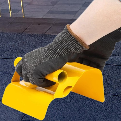 Fenteer Landscape Curb Trowel – Stainless Steel Garden Edging Tool For Walkways, Lawns & Patios (Wave Silver)