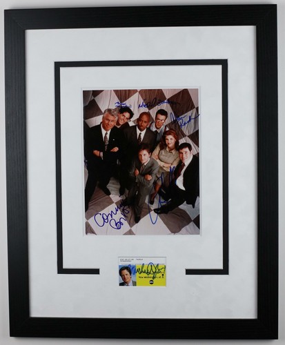 "Spin City" Cast AUTOGRAPHS Signed Framed 16x20 Display - Michael J. Fox +5 ACOA