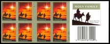 The Holy Family Booklet of 20 First Class Christmas Stamps Scott 4711c