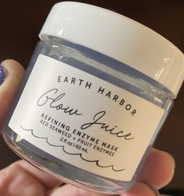 NEW Earth Harbor Glow Juice Refining Enzyme Face Mask Full Size 2oz All Natural