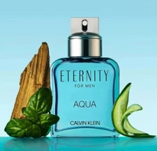 Calvin Klein Eternity Aqua For Men Eau De Toilette Spray 1 Oz Sealed