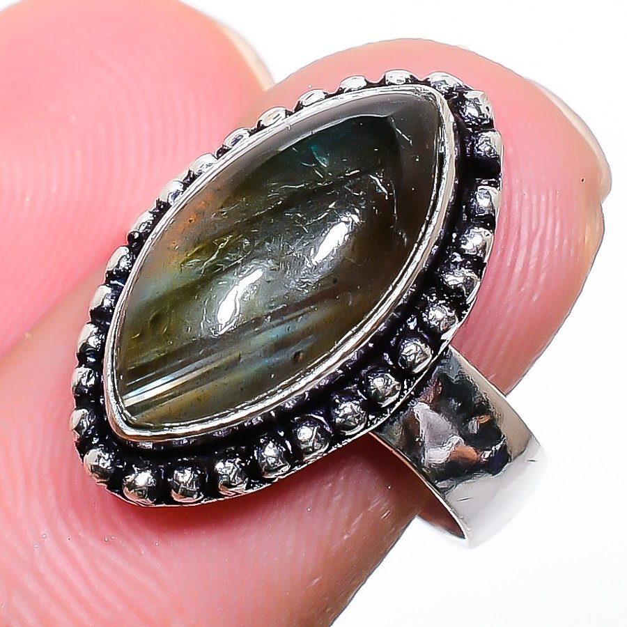 Labradorite Handmade Gemstone 925 Sterling Silver Jewelry