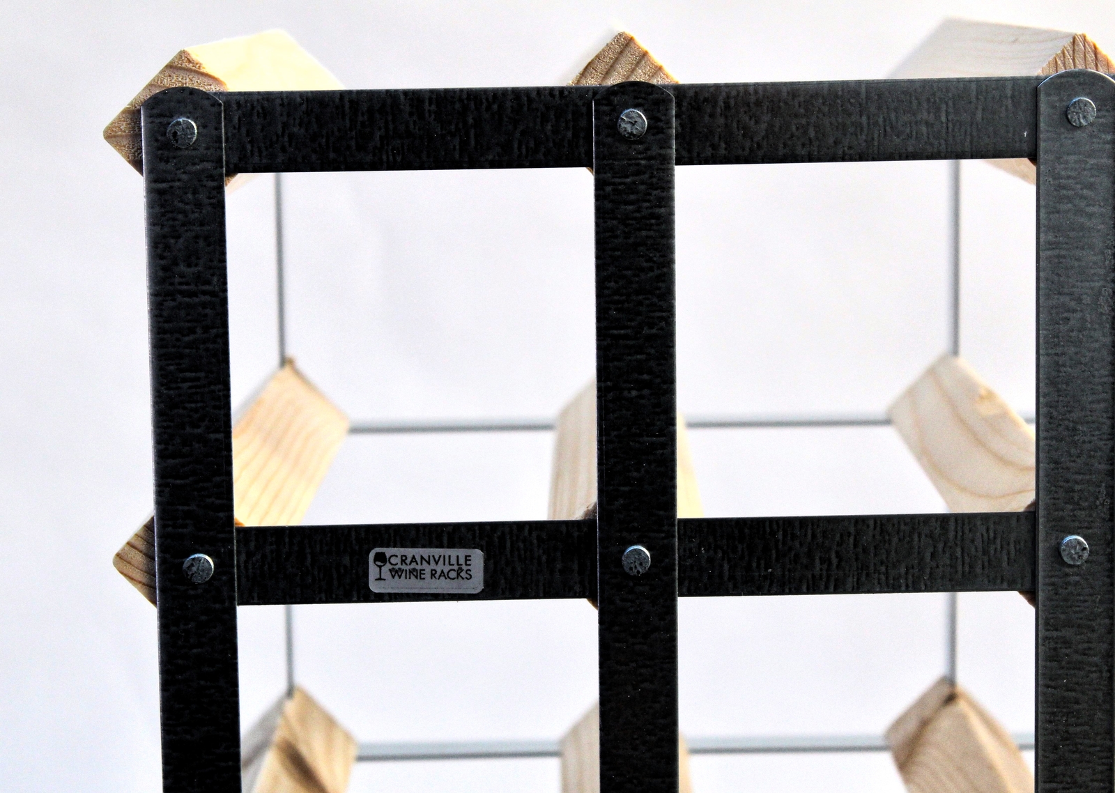 Casier à Vin Cranville 30 Bouteilles - Bois Pin Et Acier