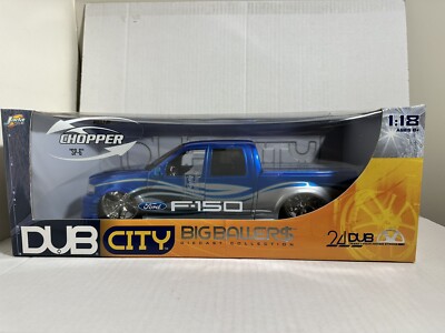 JADA DUB 2003 FORD F150 SUPERCREW BLUE 1:18 PICKUP TRUCK DIECAST