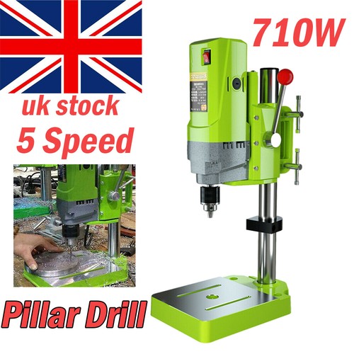710w Rotary Pillar Drill 5 Speed Bench 