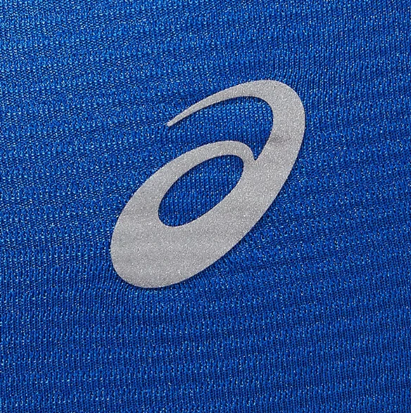 Polaina facial reflectante ASICS con logotipo - talla única para la mayoría en azul Asics Foto 2 de 3