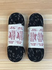 4 Laces 2 Pairs Hockey Skate 96" Black Roller Ice Derby 2pair LOT