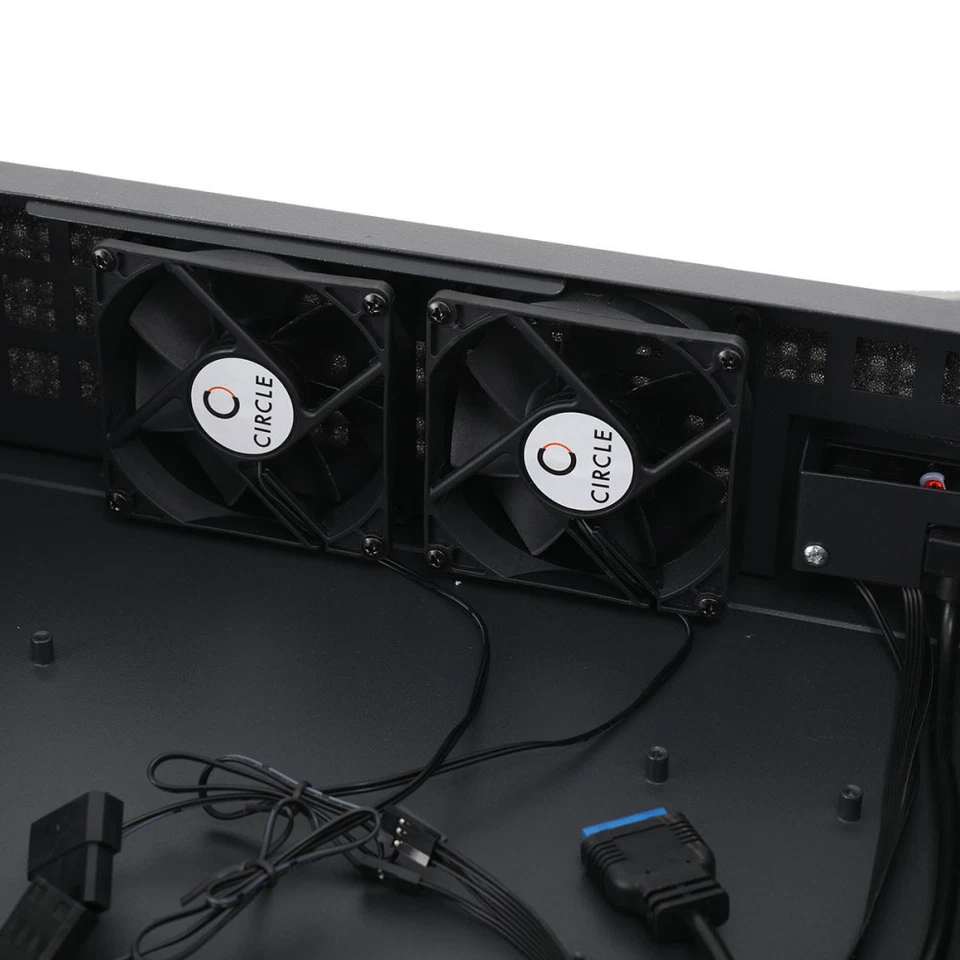 2U PC Server Gehäuse 14 Zoll 2HE Serverschrank Rackmount Server Case 7 x 3.5 HDD - Bild 4 von 4