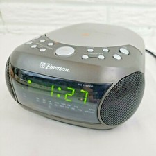 Emerson CD Stereo Clock AM FM Radio CKD9901 With iPod MP3 Jack Alarm